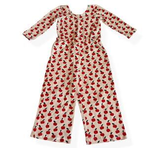 Alice + Ames Wide Leg Jumpsuit in Apples Girls 5